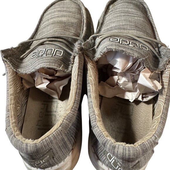 Hey Dude Men's Wally Sox Loafer Shoes Size Y5 L6 US‎ Gray Slip-On Casual - Picture 6 of 8